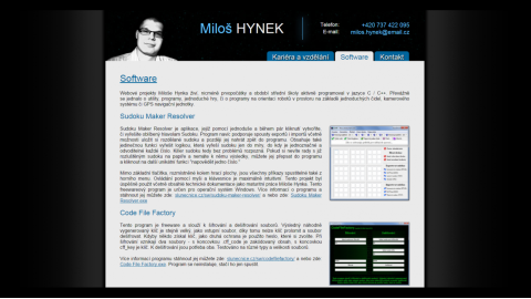 Spuštění webové prezentace MHynek.cz